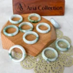 Jade Petaled Green Jadeite Ring – Hand-Carved Natural Jadeite Jade, US Size 8 (YW-0110-1735488264) - Image 2