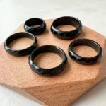 Jade Black Jadeite Ring – Diamond-Cut Omphacite Jadeite Jade (LGG-0830-1669863315) - Image 2