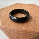 Jade Black Jadeite Ring – Diamond-Cut Omphacite Jadeite Jade (LGG-0830-1669863315) - Image 6