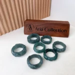 Jade Blue-Green Dragon Ring – 3D Hand-Carved Natural Jadeite Jade (WMC-0323-1700204432) - Image 2