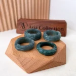 Jade Blue-Green Dragon Ring – 3D Hand-Carved Natural Jadeite Jade (WMC-0323-1700204432) - Image 3