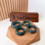 Jade Blue-Green Dragon Ring – 3D Hand-Carved Natural Jadeite Jade (WMC-0323-1700204432) - Image 4