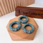 Jade Blue-Green Dragon Ring – 3D Hand-Carved Jadeite Jade, Size 10.5 (WMC-0323-1700206692)