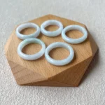 Jade White–Light Green Jadeite Ring – Hand-Carved Natural Jadeite Jade (XIU-0424-1720904867) - Image 5