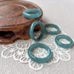 Jade Green-Blue Jadeite Ring – Natural Untreated Grade A Jadeite Jade (CAR-0424-1721104311)