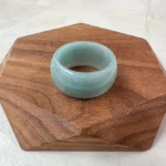 Jade Green-Blue Jadeite Thumb Ring – Natural Untreated Grade A Jadeite Jade (WEN-0424-1723084822) - Image 4