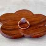 Jade Lavender Jadeite Ring – 18K Rose Gold with Natural Diamonds, Size 6.75 (SHWQ-0424-1728940381) - Image 8