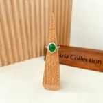 Jade Green Serenity Jadeite Ring – 18K White Gold with Natural Diamonds, Size 5.50 (SHWQ-0424-1732951401) - Image 4