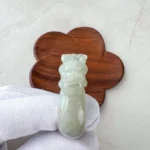 Jade Pi Xiu Fortune Guardian Ring – Light Green Jadeite Thumb Ring, US Size 11.5 (YX-1222-1735496986) - Image 6