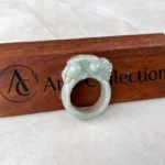 Jade Pi Xiu Fortune Guardian Ring – Light Green Jadeite Thumb Ring, US Size 11.5 (YX-1222-1735496986) - Image 4