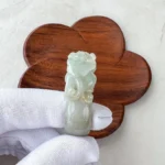 Jade Pi Xiu Fortune Guardian Ring – Light Green Jadeite Thumb Ring, US Size 11.5 (YX-1222-1735496986) - Image 7