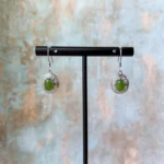 Jade Heirloom Earrings – Green Nephrite Jade in 925 Sterling Silver (JSY-0424-12057) - Image 3